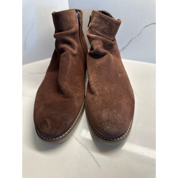 Men’s Alfani Arlen Brown Suede Side Zip Boots Size 9M main image 5
